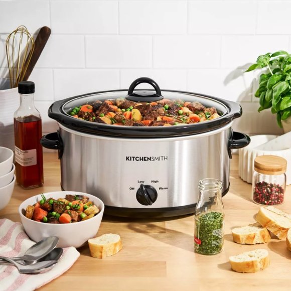 Bella 6qt Manual Slow Cooker - Stainless Steel - Picture 4 of 7